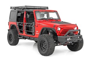 Jeep Wrangler Grille - Rough Country - Angry Eyes - Matte Black - '07-'10
